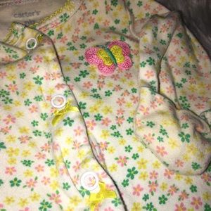 X3 Vintage Style Babygirl Footie Pjs NEWBORN ✨